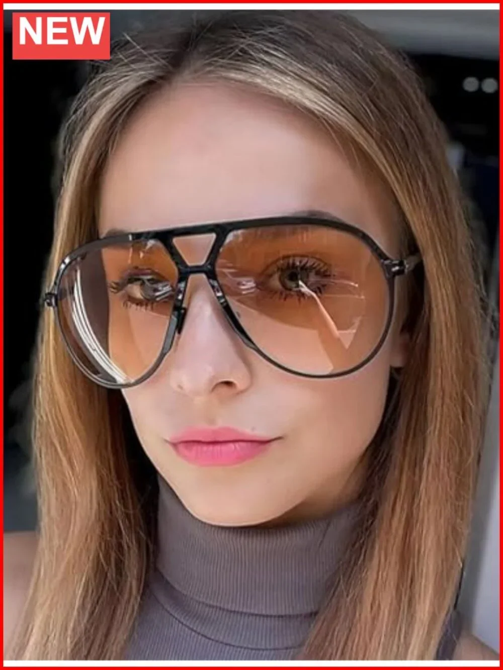 Oversized Retro Aviator Sunglasses Women Men Classic 70s Vintage Style Large